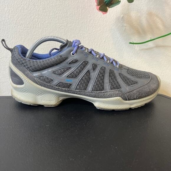 ECCO Biom Fuel Train Men’s Trail Hiking Shoes Gray Leather Mesh Size 6 / 6.5 ? main image 4